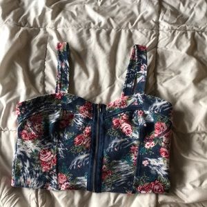 Floral crop top